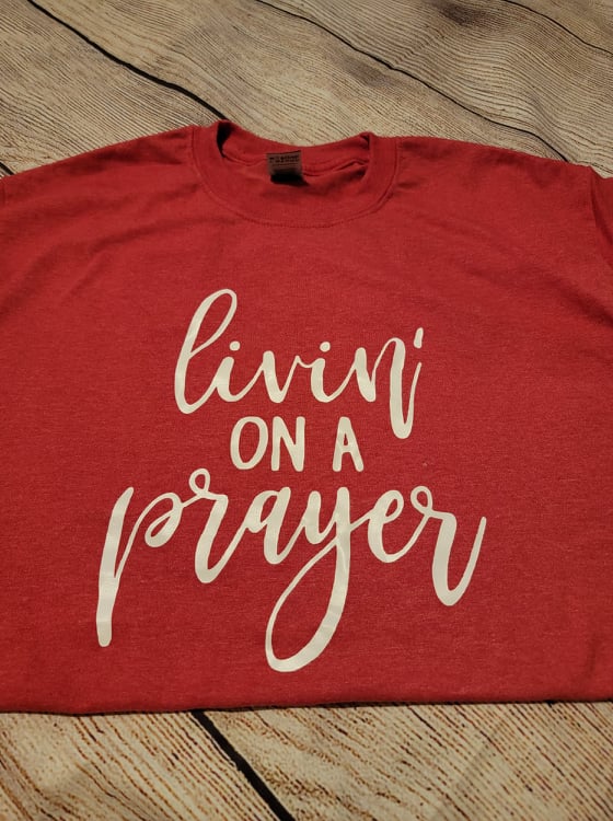 Livin' on a Prayer T-Shirt (Size M)
