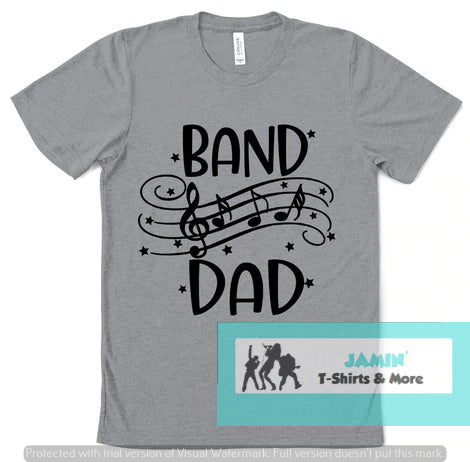 Band Dad- black font