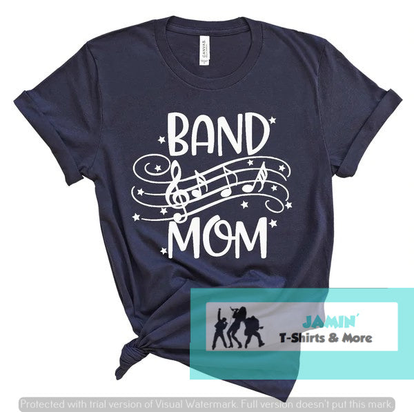 Band Mom - white font