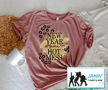 Load image into Gallery viewer, New Year same Hot Mess (gold &amp; leopard)
