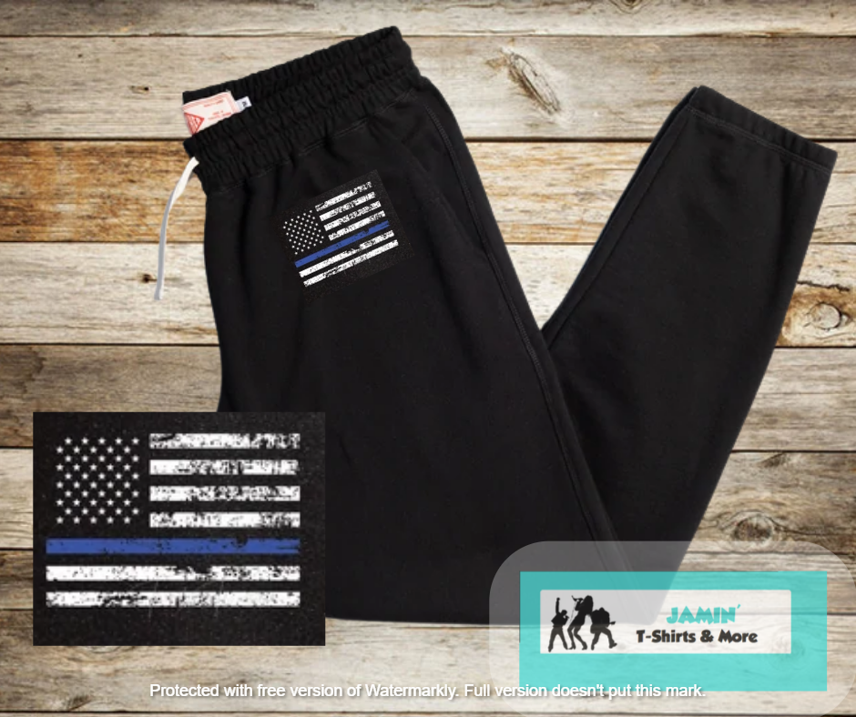 Blue Line Flag Sweatpants