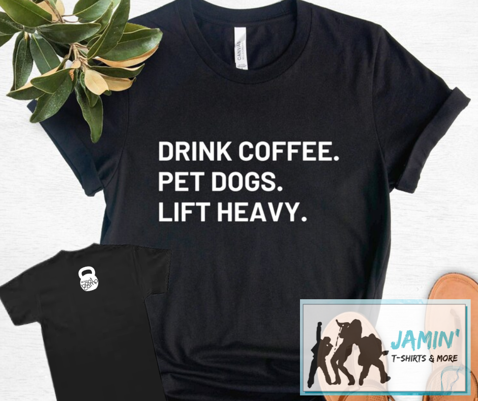 Drink Coffee. Pet Dogs. Life Heavy.