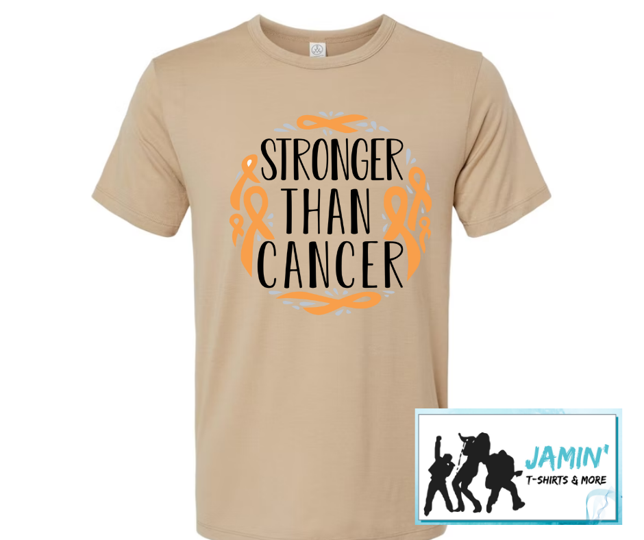 Stronger than Cancer (orange ribbon) HC