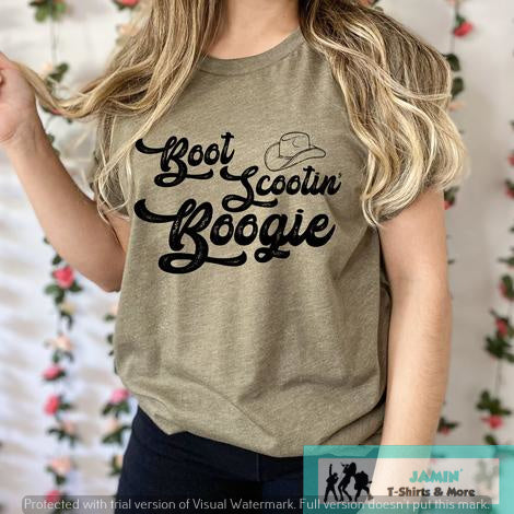 Boot Scootin' Boogie black font