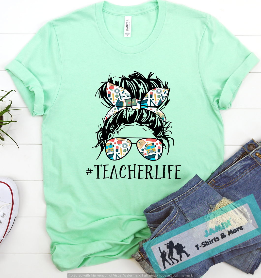 # Teacher Life (messy bun)