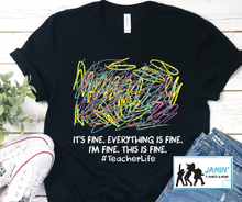 Load image into Gallery viewer, I&#39;m Fine Everything is Fine - Crayon Scribble
