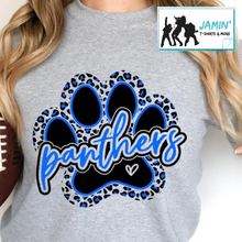 Load image into Gallery viewer, Panthers (Leopard Paw- Blue)
