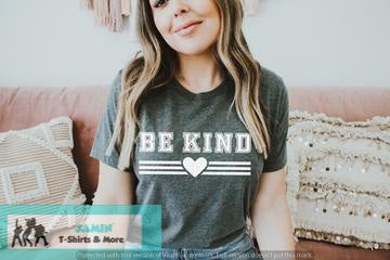 Be Kind with Stripes and Heart