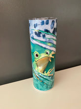 Load image into Gallery viewer, Frog &amp; Leopard Print 20oz Stainless Steel Tumbler
