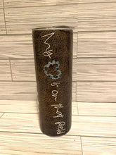 Load image into Gallery viewer, Football Mom &quot;My Heart is on that Field&quot; 20oz stainless steel tumbler
