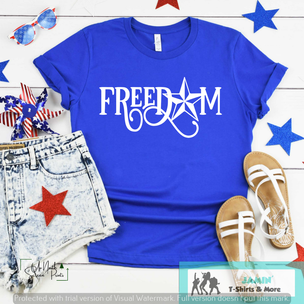 Freedom (Red, White, or Blue Font)