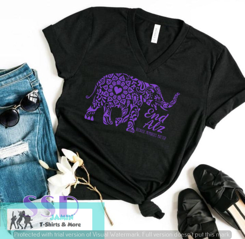 End ALZ  (purple elephant)