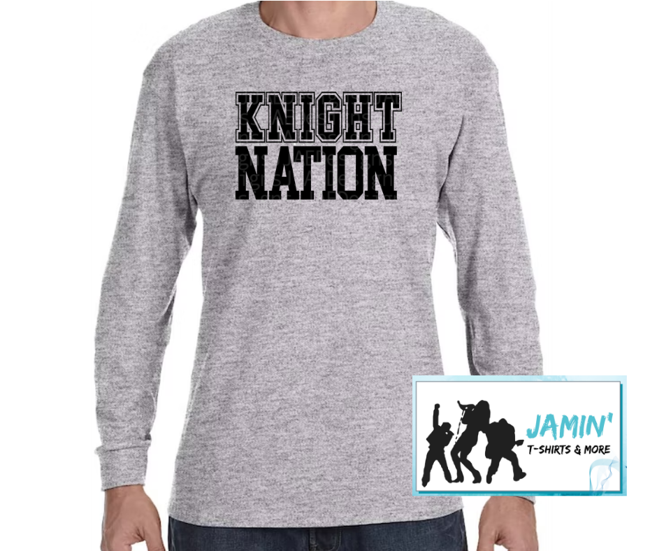 Knight Nation (black font)