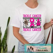 Load image into Gallery viewer, Tackle Cancer - Football , Cheer Retro
